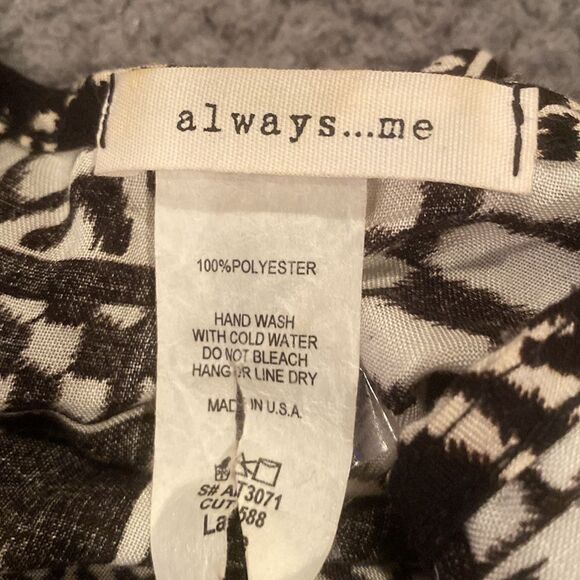 Always Me Kimono Black & White Size Large - Picture 6 of 9